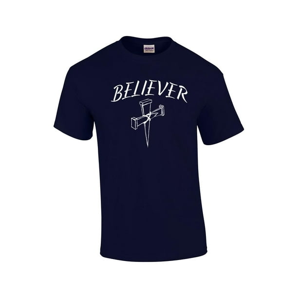 Trenz Shirt Company - Christian T-Shirt Believer With Cross - Walmart.com - Walmart.com