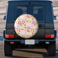 thumbnail image 3 of Kdxio Colorful Floral for Tire Cover Wheel Protectors Tyre Covers Weatherproof Wheel Covers Universal Fit for Trailer Rv SUV Truck Camper Travel Trailers 15 inch, 3 of 8