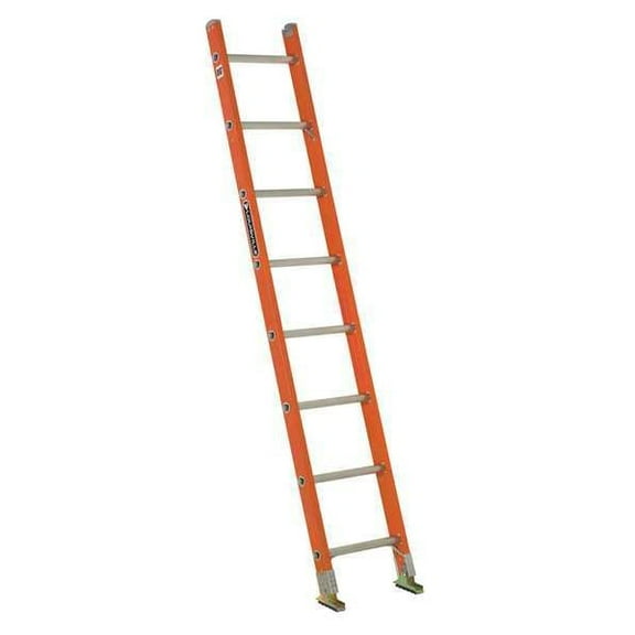 Louisville Straight Ladder,8 ft.,300 lb.,Fg FE3108