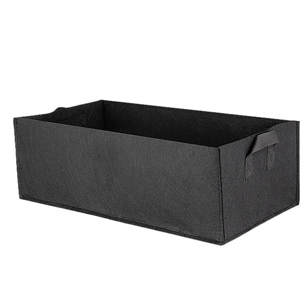 Bolsa de cultivo Cama de jardín Jardinera de verduras al aire libre Tela no tejida Mango de plántula Recipiente de plantación rectangular Scienceny HA3746-04B
