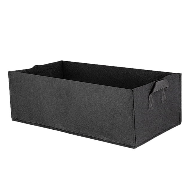 Bolsa de cultivo Cama de jardín Jardinera de verduras al aire libre Tela no tejida Mango de plántula Recipiente de plantación rectangular kenally HA3746-04B
