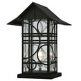 thumbnail image 3 of Meyda Tiffany 116852 15.75"" W Deco Black Post Mount - Black, 3 of 5