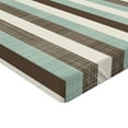 thumbnail image 2 of Ambesonne Retro Fitted Sheet 2 Pcs Set, Striped Classical Old, California King, Almond Green Brown Cream, 2 of 3