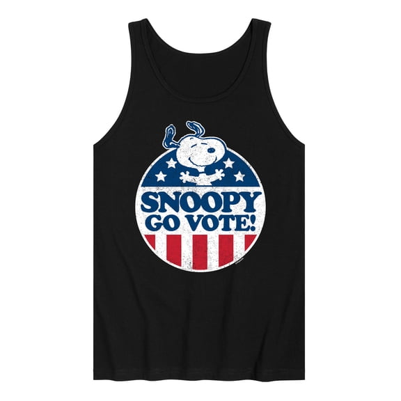 Peanuts - Snoopy Go Vote - Men's Jersey Tank Top