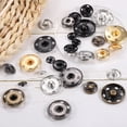 thumbnail image 4 of 25 Sets Sewing Snap Buttons, Press Buttons Snap Fasteners 19mm, Black, 4 of 5