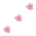 thumbnail image 4 of kurtrusly Bucket Hat Fashionable Sun Protection For Outdoor Activities Casual Comfort pink 3Set, 4 of 6