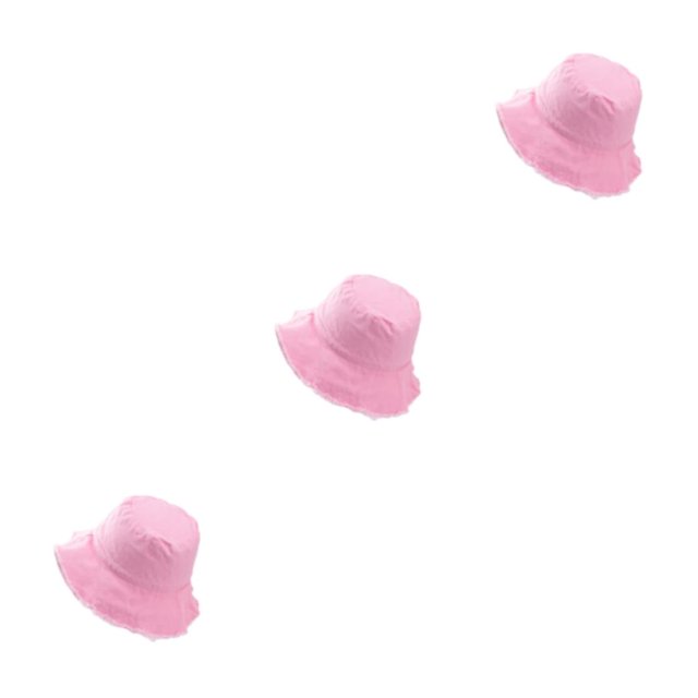 Decodeary Easy To Wear Hat Stylish Sun Protection For Any Occasion Stylish Protection Bucket Hat Caps Casual Comfort pink 3Set