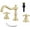 Brushed Gold, variant on 8-16 inch Two Handles 3 Holes Widespread Bathroom Sink Faucet Gold Basin Mixer Tap Faucet Matching Metal Pop Up Drain with Overflow