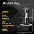 thumbnail image 6 of 881 LED Fog Light Driving Bulbs 862 886 889 894 896 898 Xenon 6000K White 2 Bulbs, 6 of 8