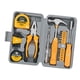 thumbnail image 5 of Kit de herramientas para el hogar de 24 piezas, cinta métrica profesional, herramientas manuales de ferretería Amarillo, 5 of 7