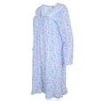 thumbnail image 5 of JEFFRICO Womens Long Sleeve Nightgowns Sleepwear Soft Pajama Dress Nightshirts Plus Size, 5 of 6