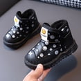 thumbnail image 3 of Girls Winter Solid Color Polka Dot Snow Boots Warm and Comfortable Boots, 3 of 5