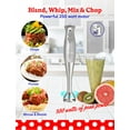 thumbnail image 3 of Betty Crocker 2-Speed Corded Electric Hand Blender with Beaker, Chopper, and Whisk (Silver), BC-4306S, 3 of 6