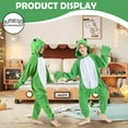 thumbnail image 2 of Frog Onesie Kids CANASOUR Cosplay Animal Pajamas Polyester Christmas Festival Suit 8-10 Years, 2 of 6
