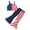 Red, variant on Yammkia Baby 4th Of July Outfit Girl 2025 Toddler Girl 4th Of July Clothes Toddler Set Toddler Sets for Kids Summer Casual Girls Boys' Independence Day Dress Set for 18-24 Months,Red