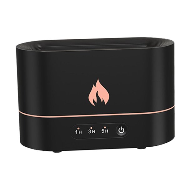 Moyic Air Humidifier Waterless Auto Shut-Off with Realistic Flame for Travel Humidificadores negro