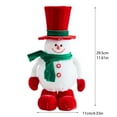 thumbnail image 3 of Oliegs Figurines de Bonhommes de Neige Chapeaux Rouges pour Magasin Fenêtres Costumes de Poupée, 3 of 5