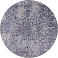 thumbnail image 1 of Ahgly Company Tapis d'Intérieur Rond Moderne Mi-Siècle Violet Violet Oriental, 3 Pieds Rond, 1 of 6