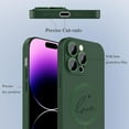 thumbnail image 3 of Magnetic Case for iPhone 14 Pro Max Phone Case for Women, Matte Luxury Soft Metallic Luster Cute Letter Love-Heart Pattern Design for iPhone 14 Pro Max 6.7'' with Camera Protector-Green, 3 of 12