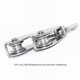 thumbnail image 3 of Single Pulley M15 Steel Wheel Block Heavy Duty Pulley Roller Loading 304 Stainless Silver (Double Pulley M25), 3 of 5