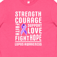 thumbnail image 4 of Inktastic Lupus Awareness Strength Support Courage Youth T-Shirt, 4 of 5