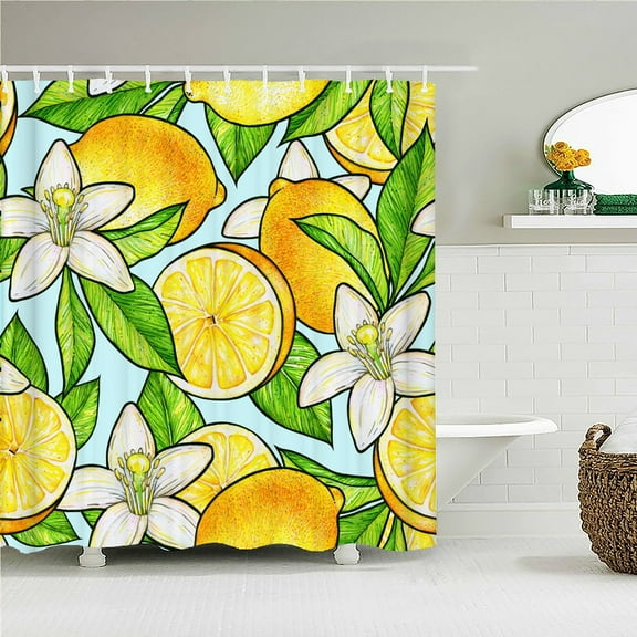 3d Bathroom Curtains Flowers leaves Plant Printing Shower Curtains With 12 Home Decoration Waterproof Fabric Bath Screen