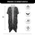 thumbnail image 6 of HELLHERO Polyester Bathing Suit Cover Up for Beach Quick Dry Free Size Bikini Coverups Spider Web, 6 of 6