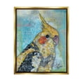 thumbnail image 4 of Stupell Industries Jolly Cockatiel Bird Assorted Layered Animal Collage Painting Metallic Gold Floating Framed Canvas Print Wall Art, Design by Lisa Morales, 4 of 5