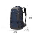 thumbnail image 4 of fastboy Sacs à Dos 60 L Plein Air Camping Grande Capacité Sacs de Sport Imperméables Sac d'Escalade Pêche Randonnée Sac de Rangement Pliable Bleu Bleu Foncé, 4 of 6