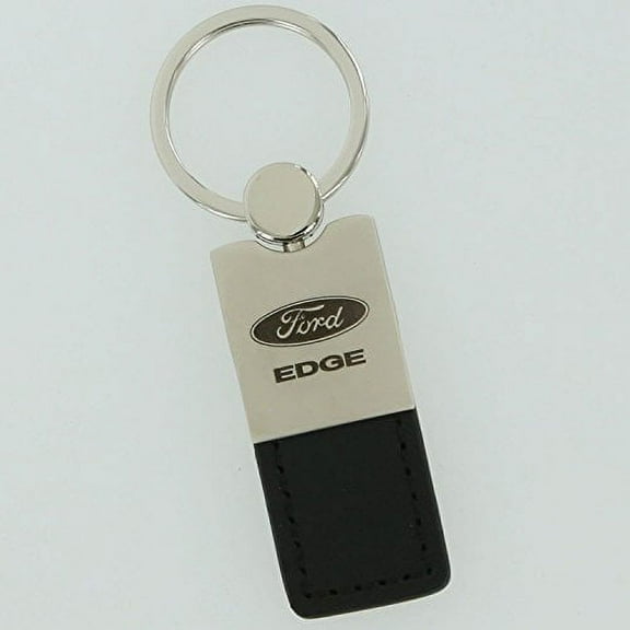 Ford Edge Keychain & Keyring - Duo Premium Black Leather