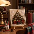 thumbnail image 4 of 3D Christmas Fabric Poke Art DIY Craft Kit, Vintage DIY Christmas Craft Kit for Adults and Beginner, 4 of 7