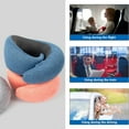 thumbnail image 5 of Travel Neck Pillow for Sleeping Adjustable Memory Foam Travel Pillow with 360° Head Support for Comfortable Use During Flights Train Rides and Car Journeys, 5 of 5