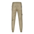 thumbnail image 4 of Ketyyh-chn99 Mens Pants Cargo Fitness Pants Outdoor Straight Type Fitness Pants Cargo Pants Trousers Khaki,XL, 4 of 5