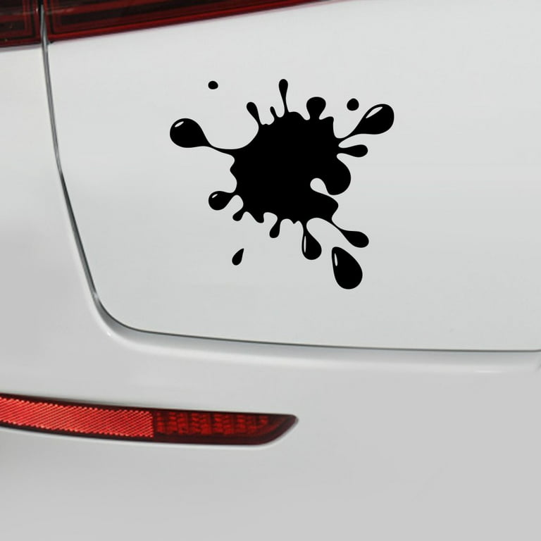 4pcs Funny Car Sticker Water droplets shape Vinyl Decal Car Auto Stickers  For Car Bumper Window Car Decorations 