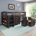 thumbnail image 3 of CorLiving Madison Collection All-in-One Single/Twin Size Loft Bed with Additional Storage and Desk, 3 of 4