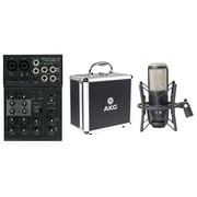 AKG P420 Studio Condenser Recording Podcasting Microphone Dual Capsule Mic+Mixer