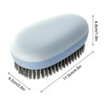 thumbnail image 3 of Soft Bristle Laundry Brush for Clothes - Gentle Household Cleaning Tool with Comfort Grip, Stubborn Stain Remover, 11.5x6.5x4.8cm, 3 of 4