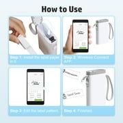 Nelko Label Maker Machine with Tape, P21 Bluetooth Label Printer, Mini Label Makers with Multiple Templates