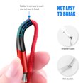thumbnail image 3 of Langgg Phone Cable Nylon USB Cable Fast Charging Data Line Replacement for Android Micro USB, Red, 2m, 3 of 7