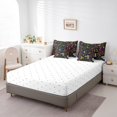 thumbnail image 4 of Ensemble de Literie Math 7 Pcs, Ensembles de Literie Formule Mathématique Science Éducative Fournitures Scolaires Ensemble de Draps Format Double avec Couette, 1 Drap Plat, 1 Drap-Housse, 2 Taies d'Oreiller, 2 Housses de Coussin Décoratif, 4 of 5