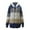 Blue, variant on Women's Warm Hooded Zipper Pocket Loose Coat For Autumn And Winter Red, XXL