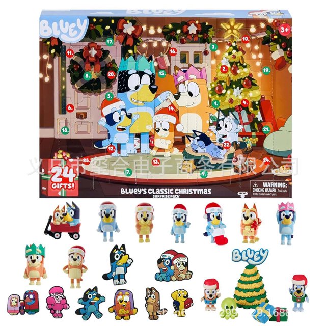 Calendario de Adviento 2024 con el nuevo monstruo de pelo verde Grinh, modelo 3D, calendario festivo, colección de 24 adornos de bolsillo, regalo de juguete