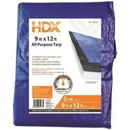 UPC 099393000094 product image for HDX POLYETHYLENE GENERAL-PURPOSE TARP, BLUE, 9 FT. X 12 FT. | upcitemdb.com