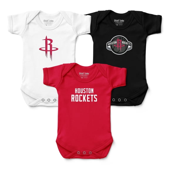 Infant Chad & Jake Houston Rockets Three-Pack Bodysuit Set