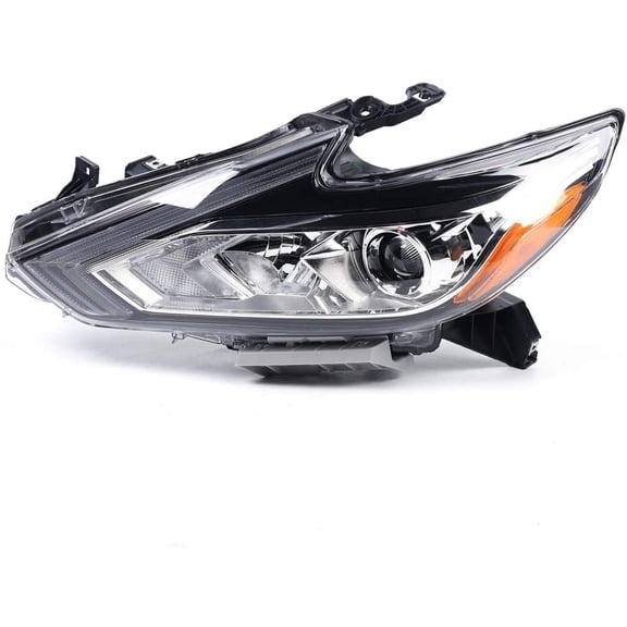 For 2016 2017 2018 Altima Headlight Assembly Halogen Headlamp Set Front Left White headlights Replacement (L)