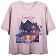 thumbnail image 5 of Coraline The Pink Palace Women’s Pink Cropped Tee-XL, 5 of 7