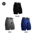 thumbnail image 4 of Pantalón Corto Deportivo Hombre TFixol Negro y Gris y Azul X-Large, 4 of 8