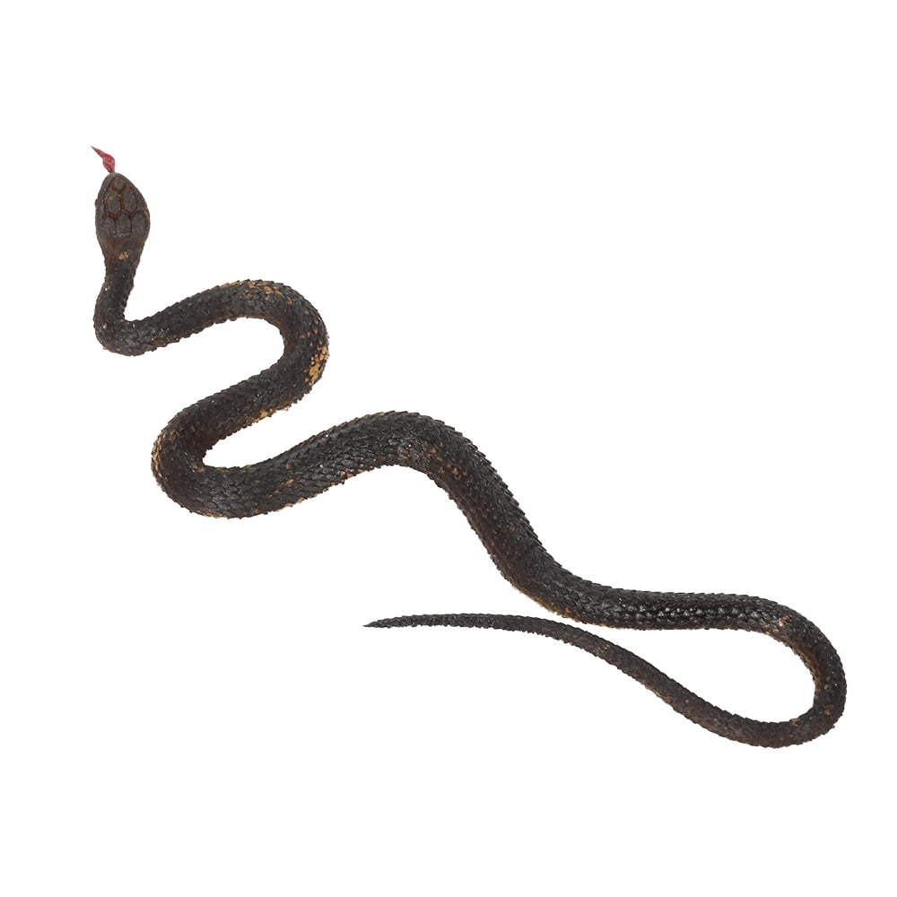 Simulation Black Rubber Snake Fake Garden Props Tricky Funny Black Rubber Snake Fake Garden