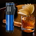 thumbnail image 5 of pvdgvd Outdoor Windproof Torch Lighter, Three Jets Flame with Adjustable Flame Control, Refillable & Safe for Camping, Hiking & Daily Use, 5 of 8