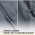 thumbnail image 3 of YnM Bamboo Duvet Cover for Weighted Blankets (Gradient Dark Grey, 60''x80''), 3 of 5
